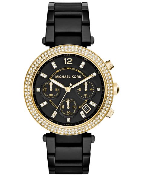 michael kors watch for ladies price|Michael Kors black watches women.